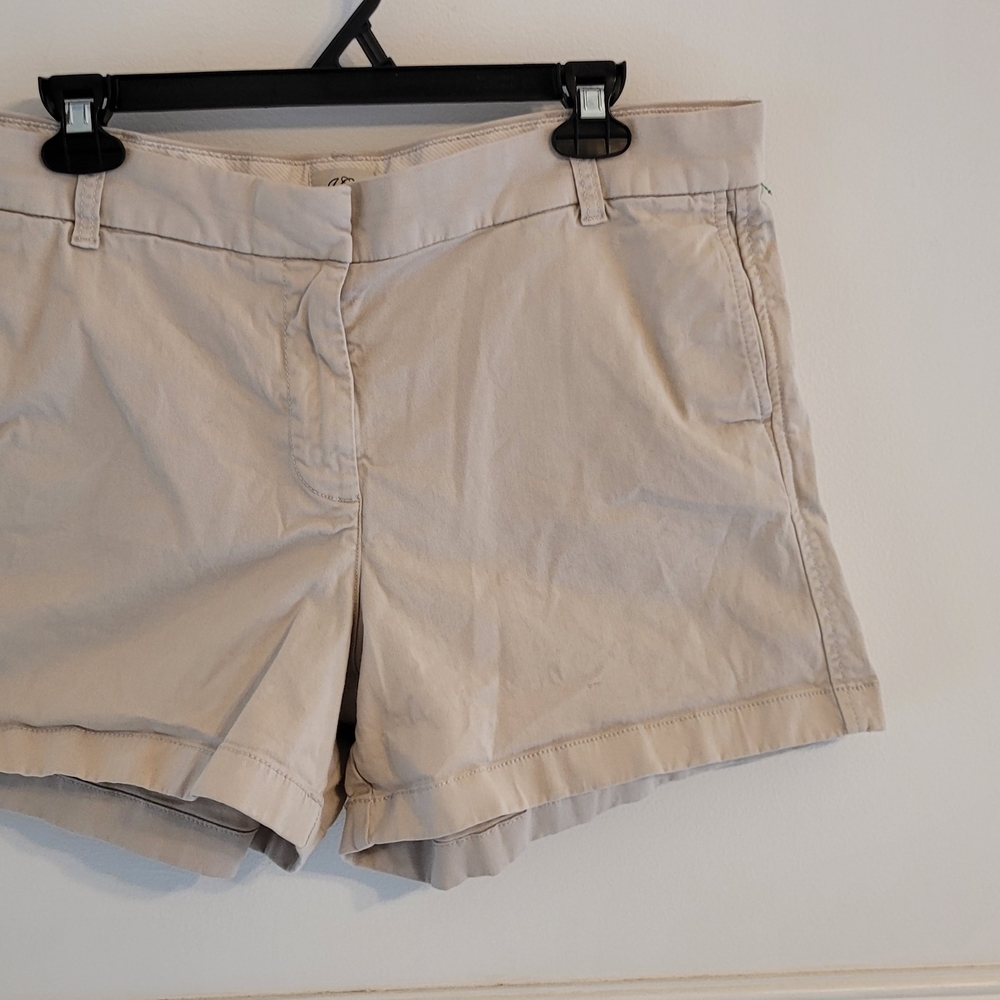 J Crew  Women's Khaki Shorts Size 14